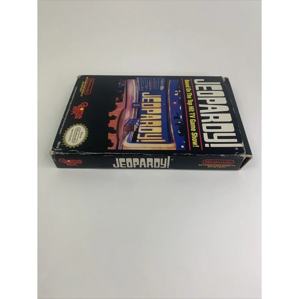 Jeopardy Nintendo Entertainment System NES CIB Complete‎ w/ Box NICE Black Box